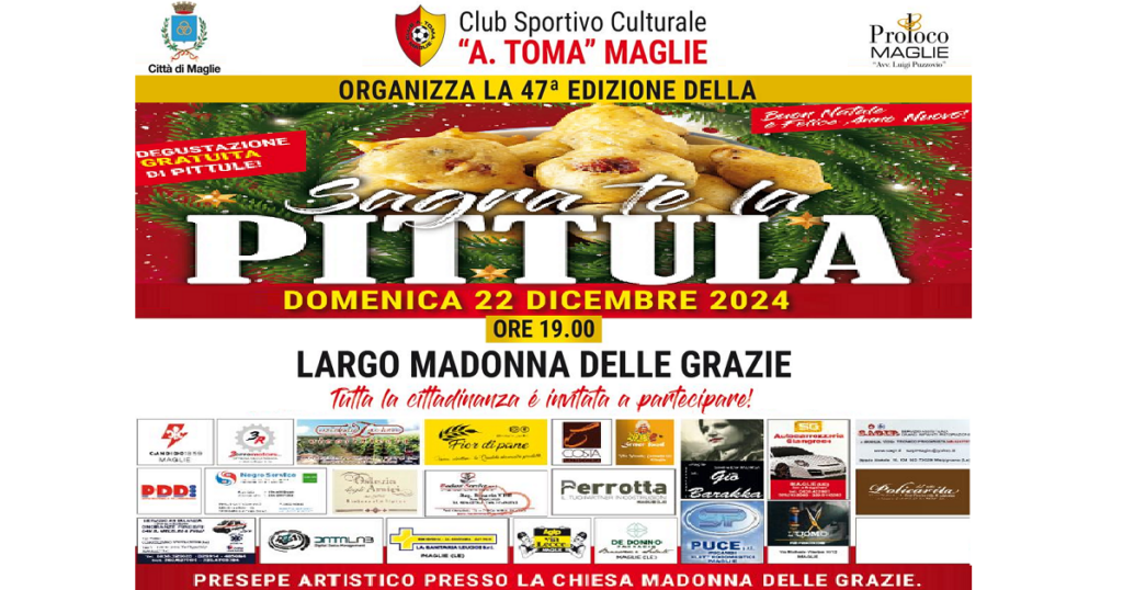 Domenica 22 a Maglie la “Sagra te la pittula”