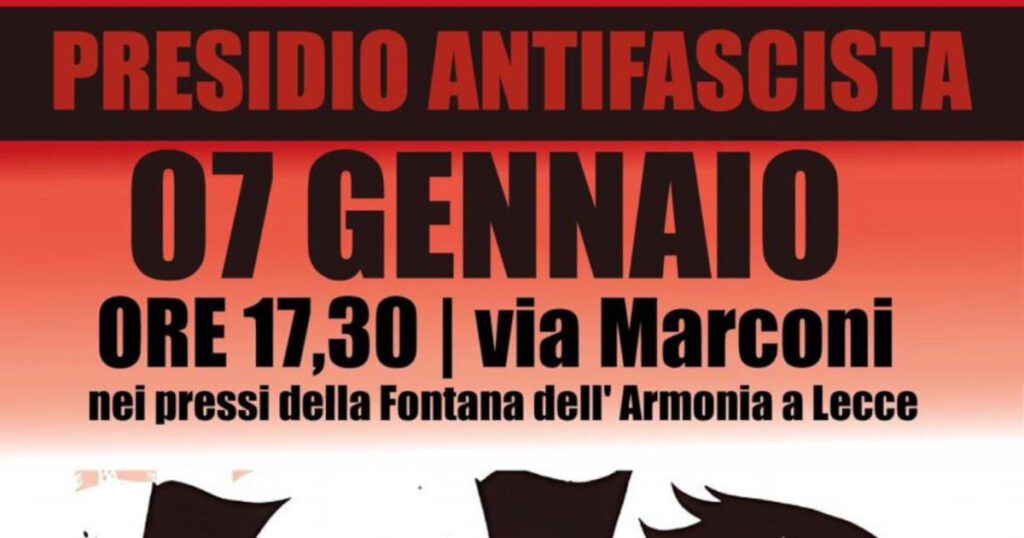 Lecce, manifestazione antifascista a Lecce organizzata dalla CGIL