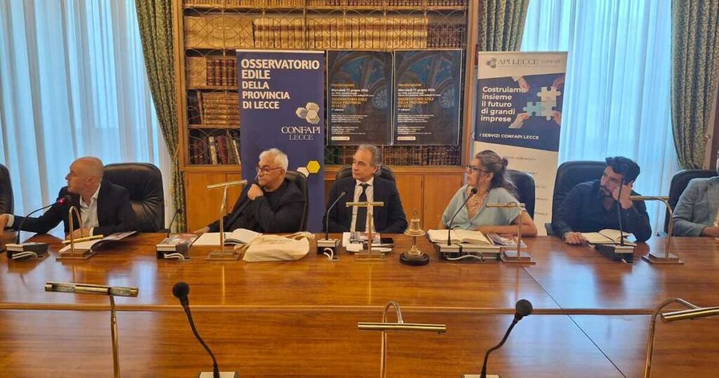 Presentata la 5^ edizione dell’Osservatorio edile di Confapi Lecce